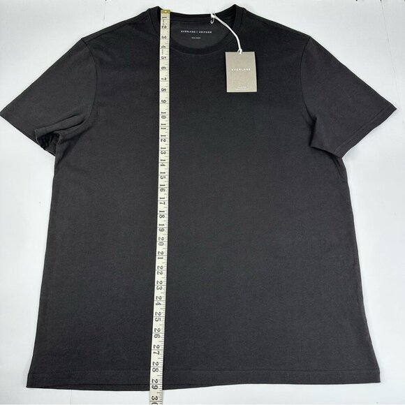 Everlane‎ Uniform Men's NWT Black The Organic Crew Neck Athleisure T-Shirt L/C43 - Picture 8 of 12